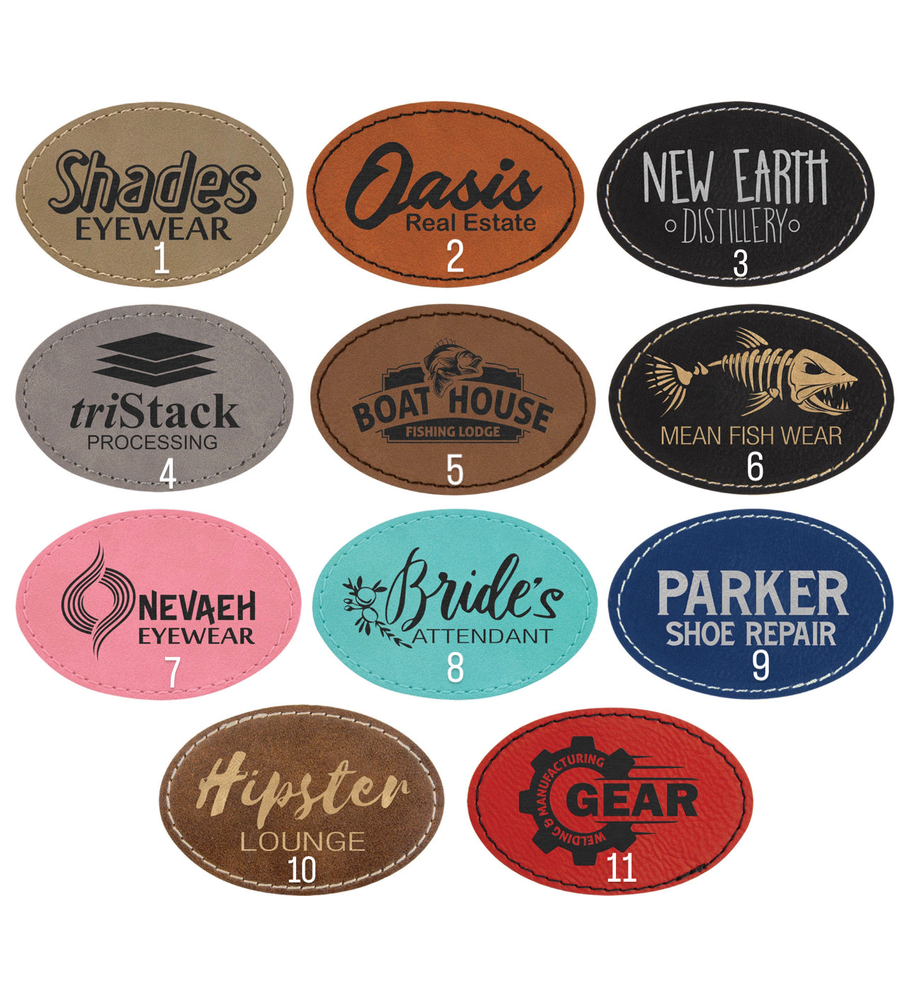 Baseball cap with customized leather patch