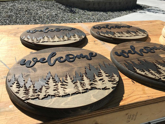 Round Customizable Sign